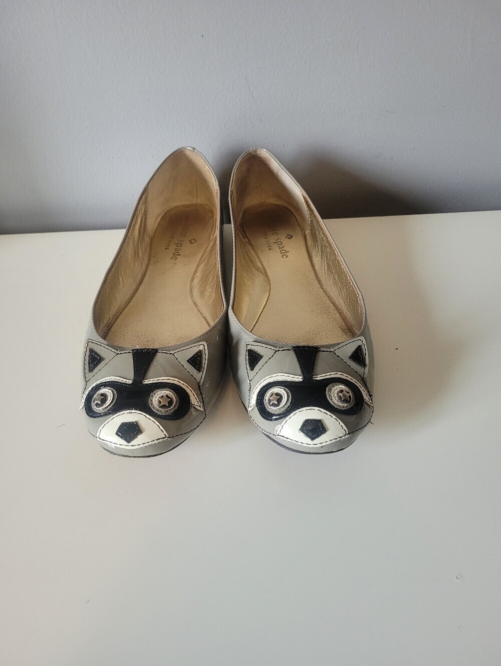 Kate Spade Jiro Raccoon Flats, Size 6 - Picture 2 of 12